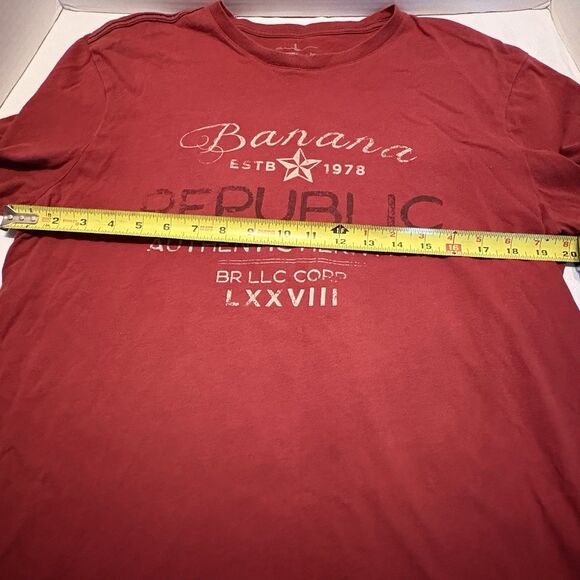 Banana Republic Men's Short Sleeve Crew Neck T-Shirt 100% Cotton Size Large - Picture 6 of 7